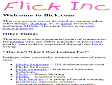 Tablet Screenshot of flick.com